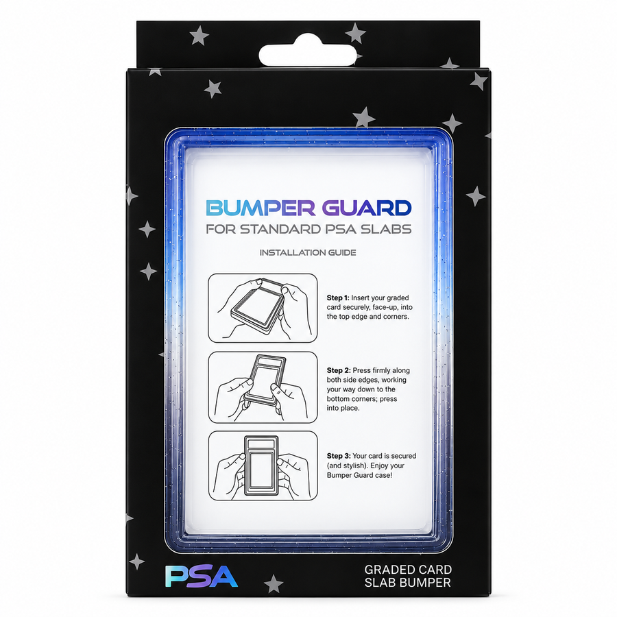 PSA Slab Bumper Guard met Transparante Achterplaat – Blauw/Zwart