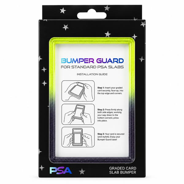 PSA Slab Bumper Guard met Transparante Achterplaat – Neon Geel/Zwart