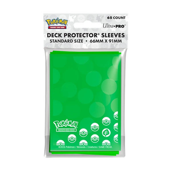 Ultra PRO Pokémon Grass Energy Deck Protector Sleeves – 65 Stuks