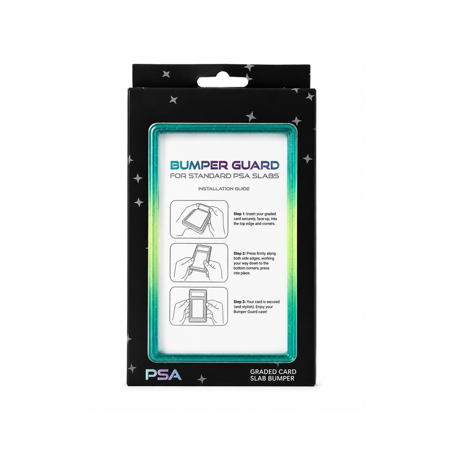 PSA Slab Bumper Guard met Transparante Achterplaat – Turquoise/Groen