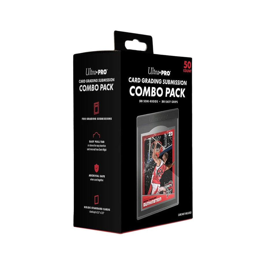 Ultra PRO Card Grading Submission Combo Pack – 50 Semi-Rigids + 50 Sleeves