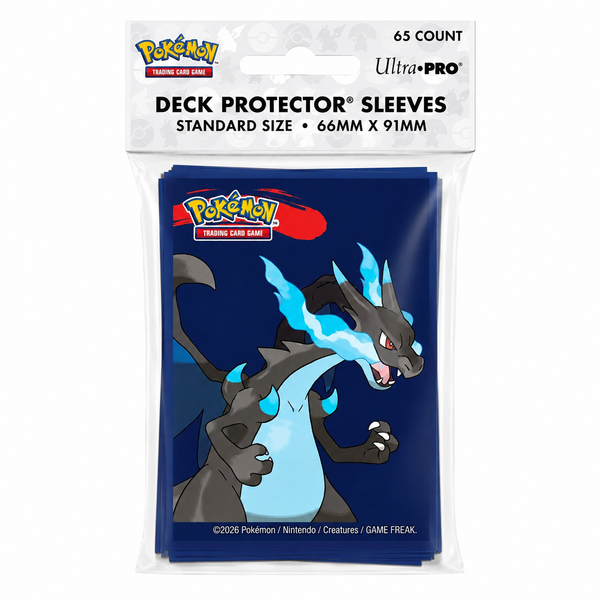 Pokémon Mega Charizard X Deck Protector Sleeves – Ultra PRO – 65 stuks