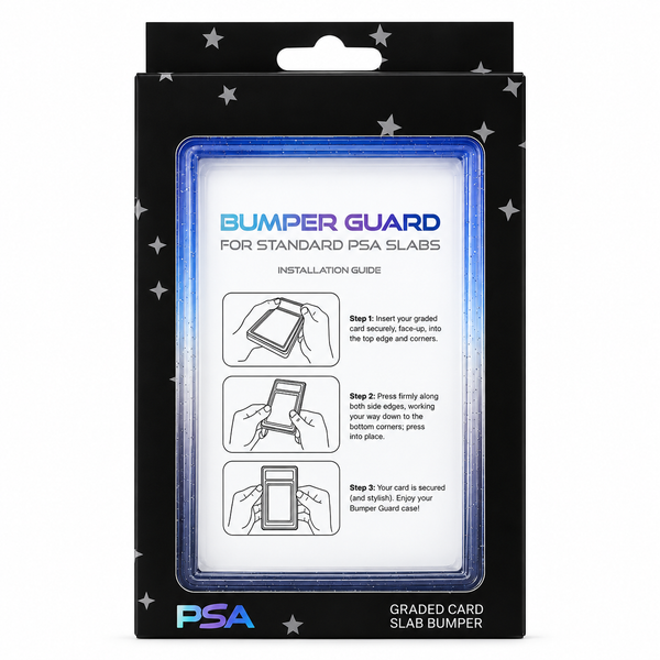 PSA Slab Bumper Guard met Transparante Achterplaat – Blauw/Zwart
