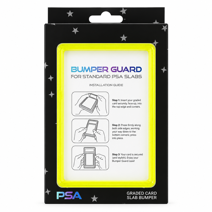 PSA Slab Bumper Guard met Transparante Achterplaat – Neon Geel