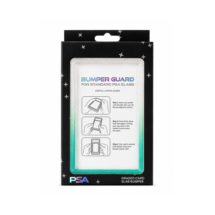 PSA Slab Bumper Guard met Transparante Achterplaat – Transparant/Groen